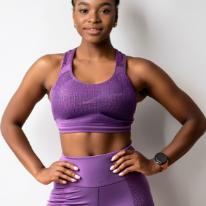 Conjunto Fitness Feminino Mallô – Roxo Intenso