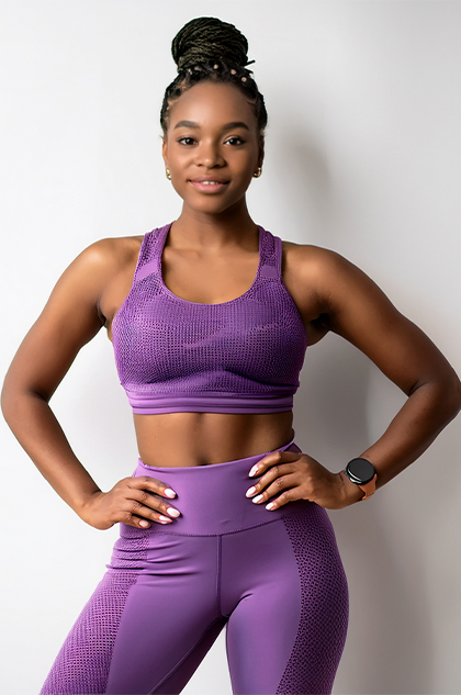 Conjunto Fitness Feminino Mallô – Roxo Intenso