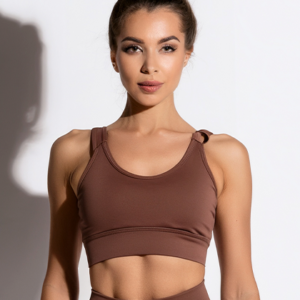 Conjunto Fitness Feminino Mallô – Marrom Terra