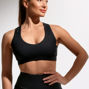 Conjunto Fitness Feminino Mallô – Preto Clássico
